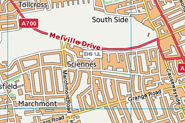 EH9 1JL map - OS VectorMap District (Ordnance Survey) EH9 1JL map - OS VectorMap District (Ordnance Survey)