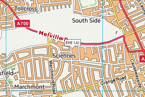 EH9 1JU map - OS VectorMap District (Ordnance Survey) EH9 1JU map - OS VectorMap District (Ordnance Survey)