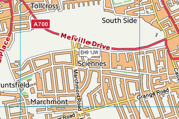 EH9 1JW map - OS VectorMap District (Ordnance Survey) EH9 1JW map - OS VectorMap District (Ordnance Survey)