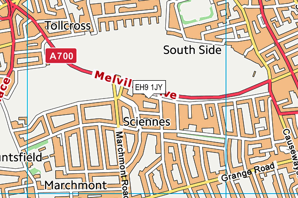 EH9 1JY map - OS VectorMap District (Ordnance Survey) EH9 1JY map - OS VectorMap District (Ordnance Survey)