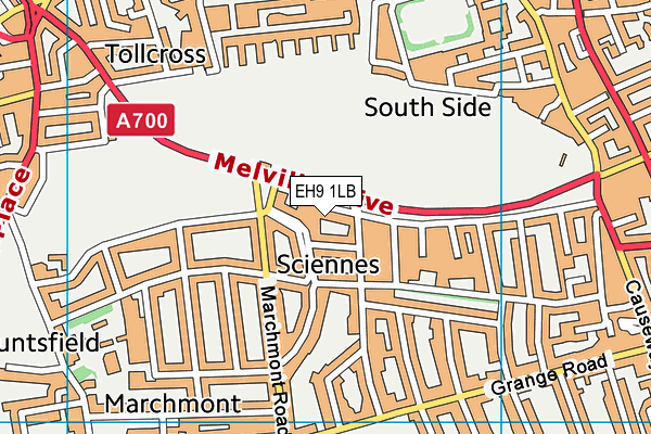 EH9 1LB map - OS VectorMap District (Ordnance Survey) EH9 1LB map - OS VectorMap District (Ordnance Survey)