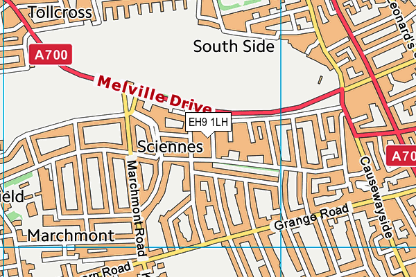 EH9 1LH map - OS VectorMap District (Ordnance Survey) EH9 1LH map - OS VectorMap District (Ordnance Survey)
