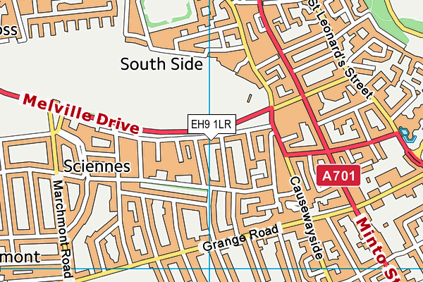 EH9 1LR map - OS VectorMap District (Ordnance Survey) EH9 1LR map - OS VectorMap District (Ordnance Survey)