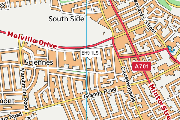 EH9 1LS map - OS VectorMap District (Ordnance Survey) EH9 1LS map - OS VectorMap District (Ordnance Survey)