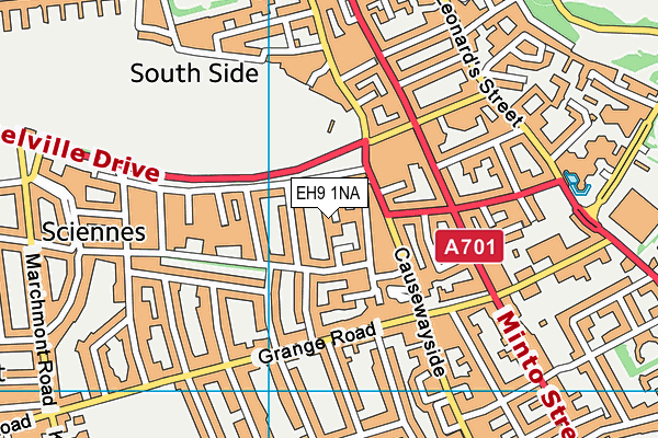 EH9 1NA map - OS VectorMap District (Ordnance Survey) EH9 1NA map - OS VectorMap District (Ordnance Survey)