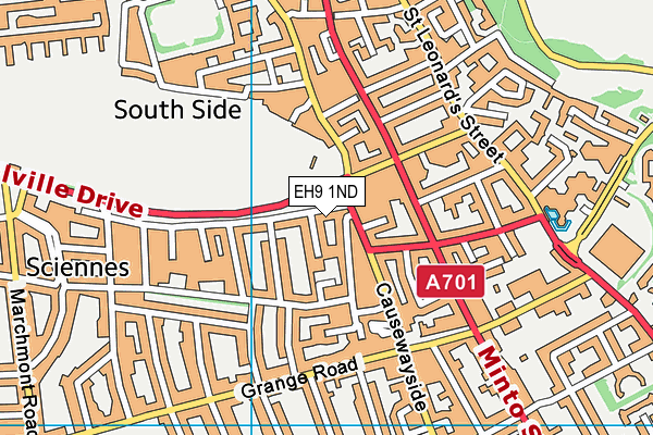 EH9 1ND map - OS VectorMap District (Ordnance Survey) EH9 1ND map - OS VectorMap District (Ordnance Survey)