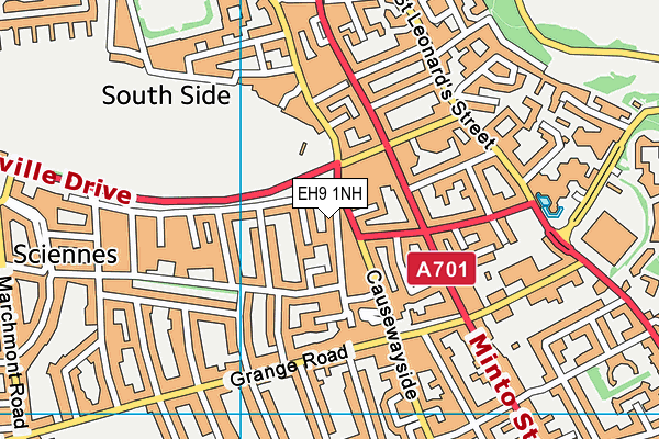 EH9 1NH map - OS VectorMap District (Ordnance Survey)