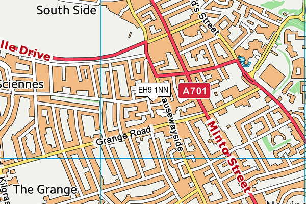EH9 1NN map - OS VectorMap District (Ordnance Survey)