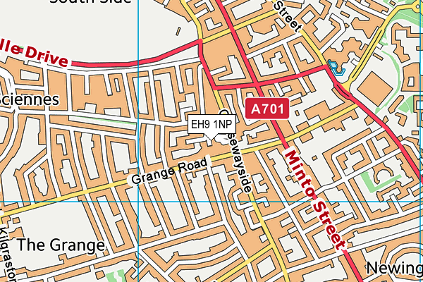 EH9 1NP map - OS VectorMap District (Ordnance Survey) EH9 1NP map - OS VectorMap District (Ordnance Survey)