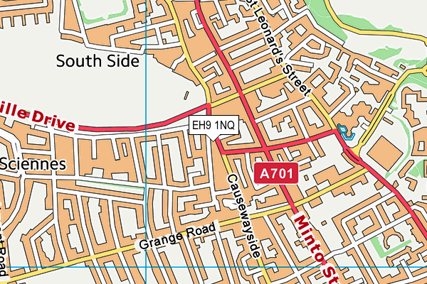 EH9 1NQ map - OS VectorMap District (Ordnance Survey) EH9 1NQ map - OS VectorMap District (Ordnance Survey)