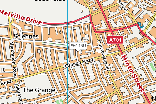 EH9 1NU map - OS VectorMap District (Ordnance Survey) EH9 1NU map - OS VectorMap District (Ordnance Survey)