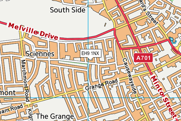 EH9 1NX map - OS VectorMap District (Ordnance Survey) EH9 1NX map - OS VectorMap District (Ordnance Survey)