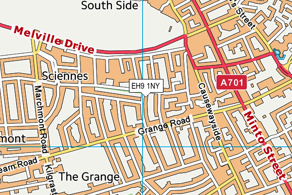 EH9 1NY map - OS VectorMap District (Ordnance Survey) EH9 1NY map - OS VectorMap District (Ordnance Survey)