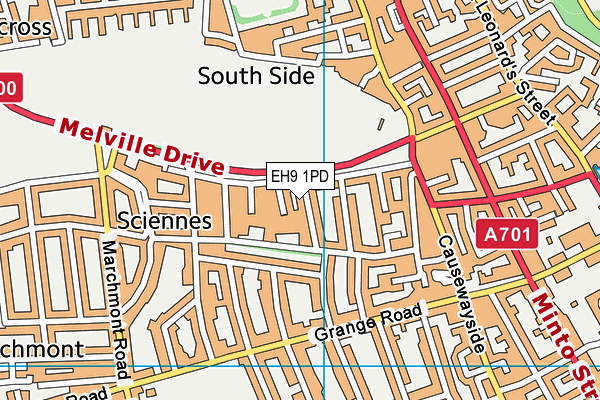 EH9 1PD map - OS VectorMap District (Ordnance Survey) EH9 1PD map - OS VectorMap District (Ordnance Survey)