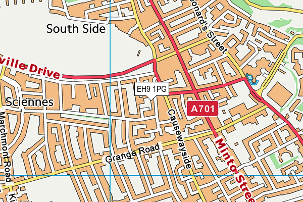 EH9 1PG map - OS VectorMap District (Ordnance Survey) EH9 1PG map - OS VectorMap District (Ordnance Survey)