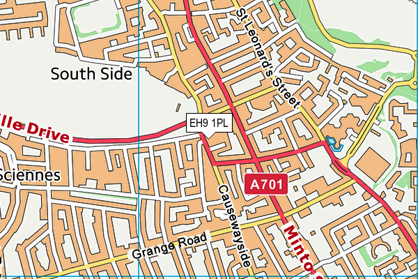 EH9 1PL map - OS VectorMap District (Ordnance Survey) EH9 1PL map - OS VectorMap District (Ordnance Survey)