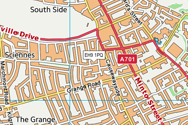 EH9 1PQ map - OS VectorMap District (Ordnance Survey) EH9 1PQ map - OS VectorMap District (Ordnance Survey)