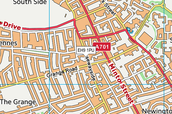 EH9 1PU map - OS VectorMap District (Ordnance Survey) EH9 1PU map - OS VectorMap District (Ordnance Survey)