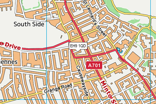 EH9 1QD map - OS VectorMap District (Ordnance Survey) EH9 1QD map - OS VectorMap District (Ordnance Survey)