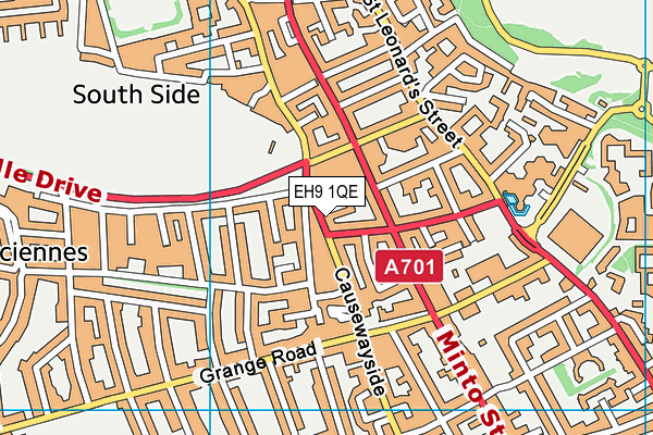 EH9 1QE map - OS VectorMap District (Ordnance Survey) EH9 1QE map - OS VectorMap District (Ordnance Survey)