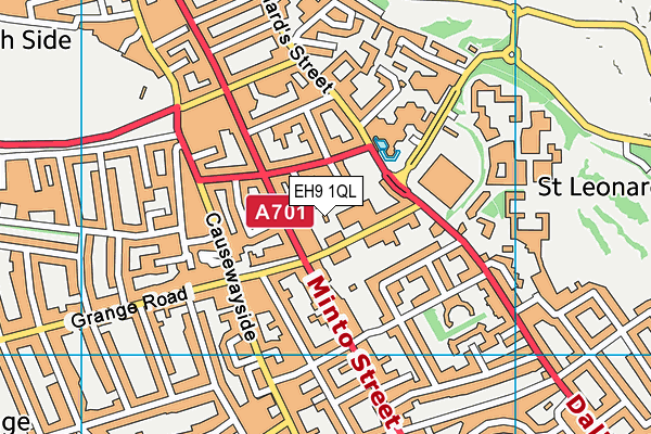 EH9 1QL map - OS VectorMap District (Ordnance Survey) EH9 1QL map - OS VectorMap District (Ordnance Survey)