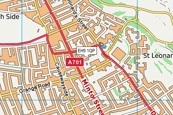 EH9 1QP map - OS VectorMap District (Ordnance Survey)