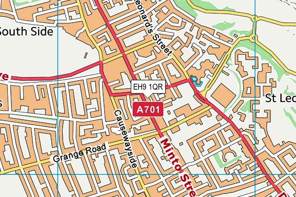 EH9 1QR map - OS VectorMap District (Ordnance Survey) EH9 1QR map - OS VectorMap District (Ordnance Survey)
