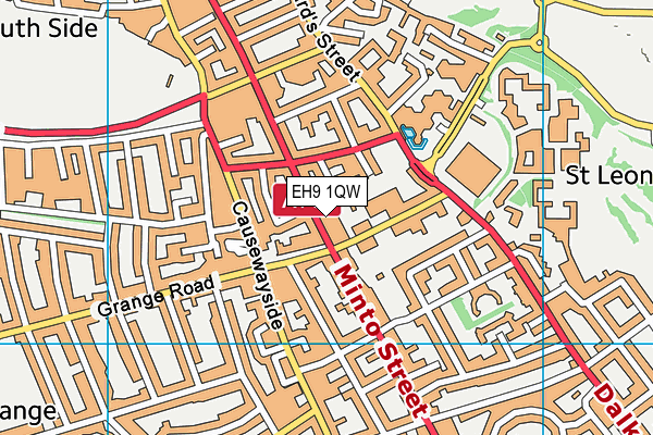 EH9 1QW map - OS VectorMap District (Ordnance Survey) EH9 1QW map - OS VectorMap District (Ordnance Survey)