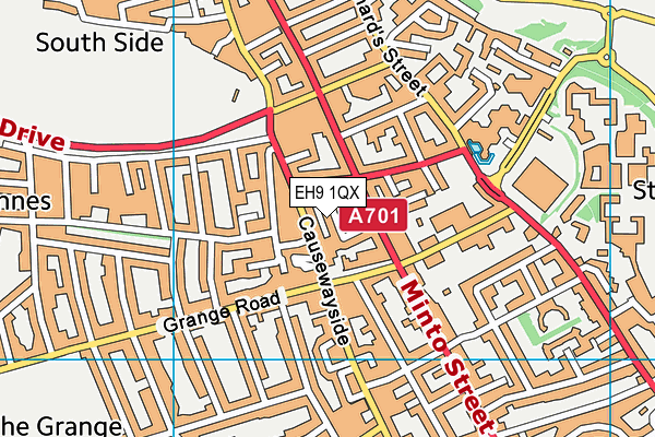EH9 1QX map - OS VectorMap District (Ordnance Survey) EH9 1QX map - OS VectorMap District (Ordnance Survey)
