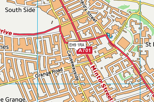 EH9 1RA map - OS VectorMap District (Ordnance Survey) EH9 1RA map - OS VectorMap District (Ordnance Survey)