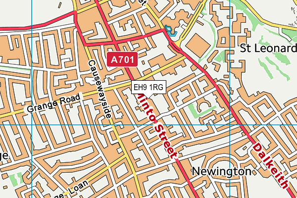 EH9 1RG map - OS VectorMap District (Ordnance Survey) EH9 1RG map - OS VectorMap District (Ordnance Survey)