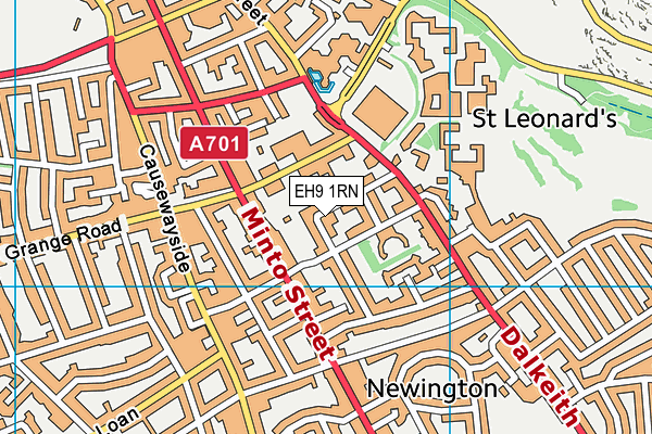 EH9 1RN map - OS VectorMap District (Ordnance Survey) EH9 1RN map - OS VectorMap District (Ordnance Survey)