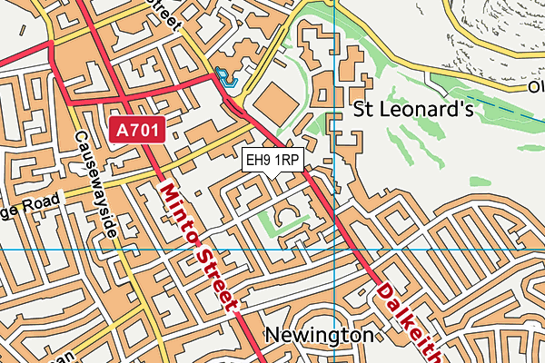 EH9 1RP map - OS VectorMap District (Ordnance Survey) EH9 1RP map - OS VectorMap District (Ordnance Survey)
