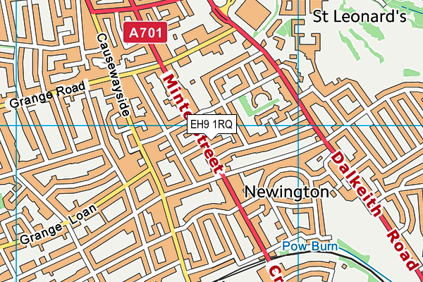 EH9 1RQ map - OS VectorMap District (Ordnance Survey) EH9 1RQ map - OS VectorMap District (Ordnance Survey)