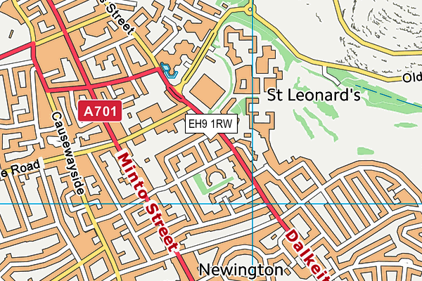 EH9 1RW map - OS VectorMap District (Ordnance Survey) EH9 1RW map - OS VectorMap District (Ordnance Survey)