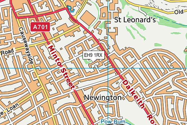 EH9 1RX map - OS VectorMap District (Ordnance Survey) EH9 1RX map - OS VectorMap District (Ordnance Survey)