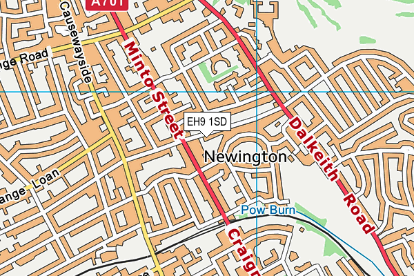 EH9 1SD map - OS VectorMap District (Ordnance Survey) EH9 1SD map - OS VectorMap District (Ordnance Survey)