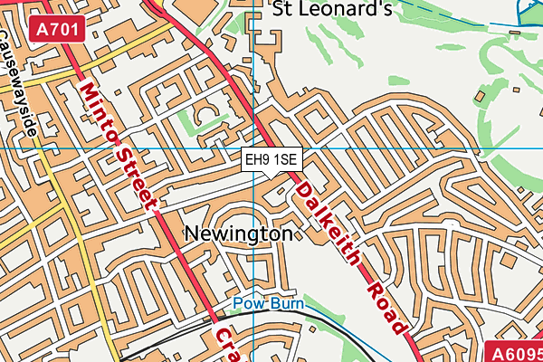 EH9 1SE map - OS VectorMap District (Ordnance Survey) EH9 1SE map - OS VectorMap District (Ordnance Survey)