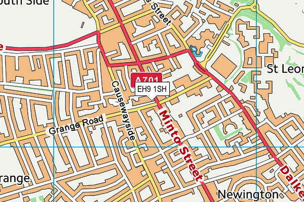 EH9 1SH map - OS VectorMap District (Ordnance Survey) EH9 1SH map - OS VectorMap District (Ordnance Survey)