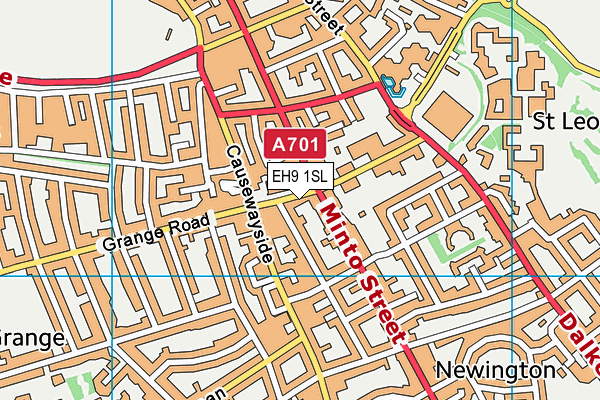 EH9 1SL map - OS VectorMap District (Ordnance Survey) EH9 1SL map - OS VectorMap District (Ordnance Survey)