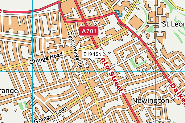 EH9 1SN map - OS VectorMap District (Ordnance Survey) EH9 1SN map - OS VectorMap District (Ordnance Survey)