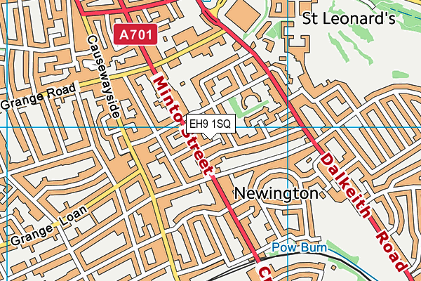 EH9 1SQ map - OS VectorMap District (Ordnance Survey) EH9 1SQ map - OS VectorMap District (Ordnance Survey)