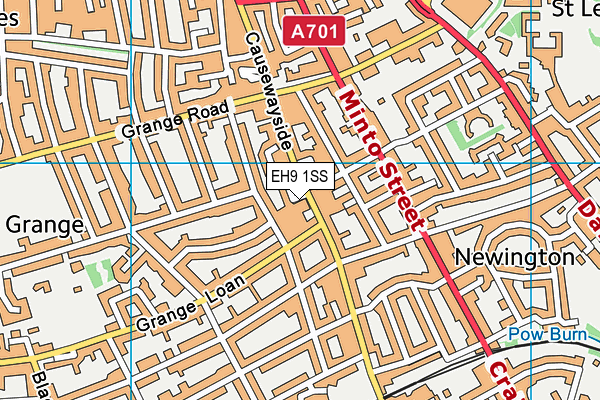 EH9 1SS map - OS VectorMap District (Ordnance Survey) EH9 1SS map - OS VectorMap District (Ordnance Survey)