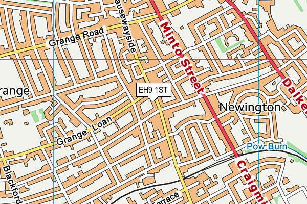 EH9 1ST map - OS VectorMap District (Ordnance Survey) EH9 1ST map - OS VectorMap District (Ordnance Survey)