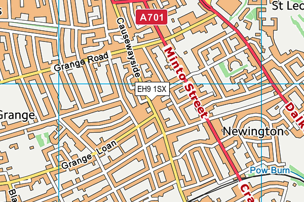 EH9 1SX map - OS VectorMap District (Ordnance Survey) EH9 1SX map - OS VectorMap District (Ordnance Survey)