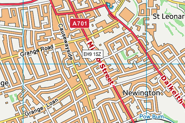 EH9 1SZ map - OS VectorMap District (Ordnance Survey) EH9 1SZ map - OS VectorMap District (Ordnance Survey)