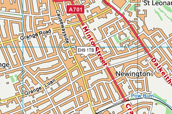 EH9 1TB map - OS VectorMap District (Ordnance Survey) EH9 1TB map - OS VectorMap District (Ordnance Survey)