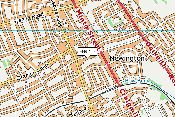 EH9 1TF map - OS VectorMap District (Ordnance Survey) EH9 1TF map - OS VectorMap District (Ordnance Survey)