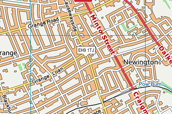 EH9 1TJ map - OS VectorMap District (Ordnance Survey) EH9 1TJ map - OS VectorMap District (Ordnance Survey)