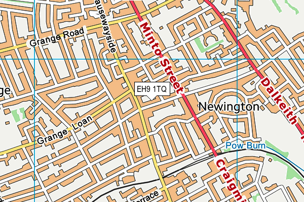 EH9 1TQ map - OS VectorMap District (Ordnance Survey) EH9 1TQ map - OS VectorMap District (Ordnance Survey)